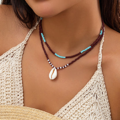 Starfish Shell Duo Necklace