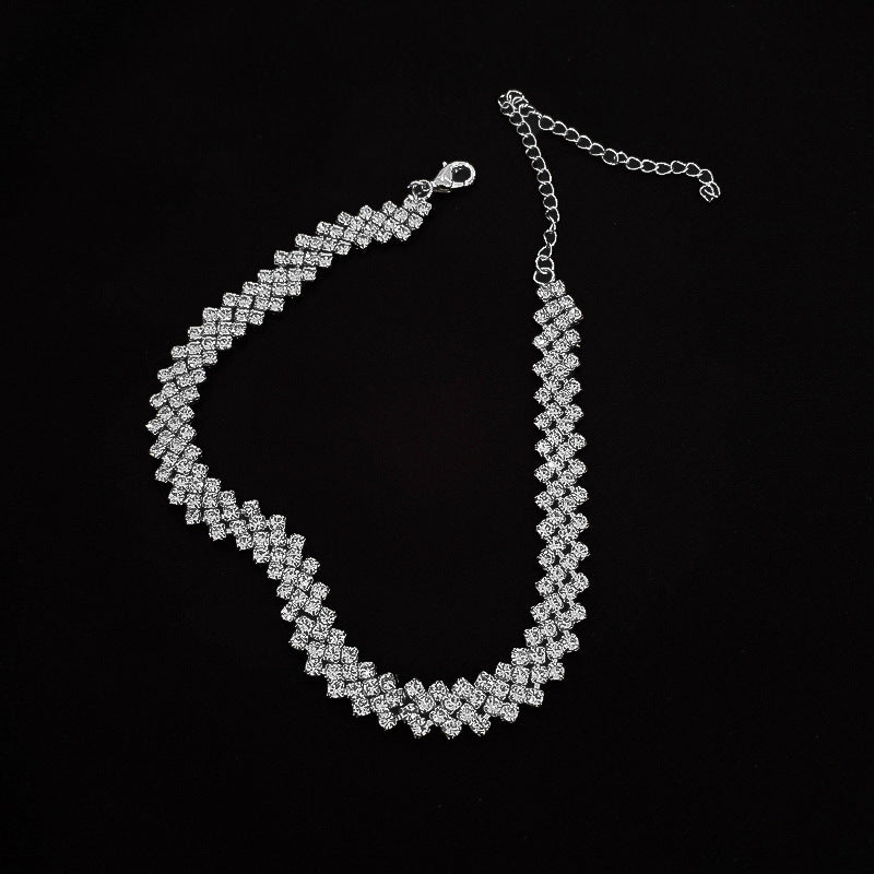 Glamour Spark Rhinestone Necklace