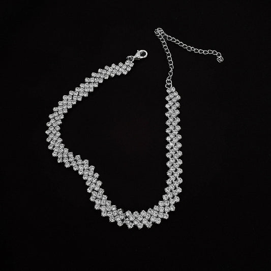 Glamour Spark Rhinestone Necklace