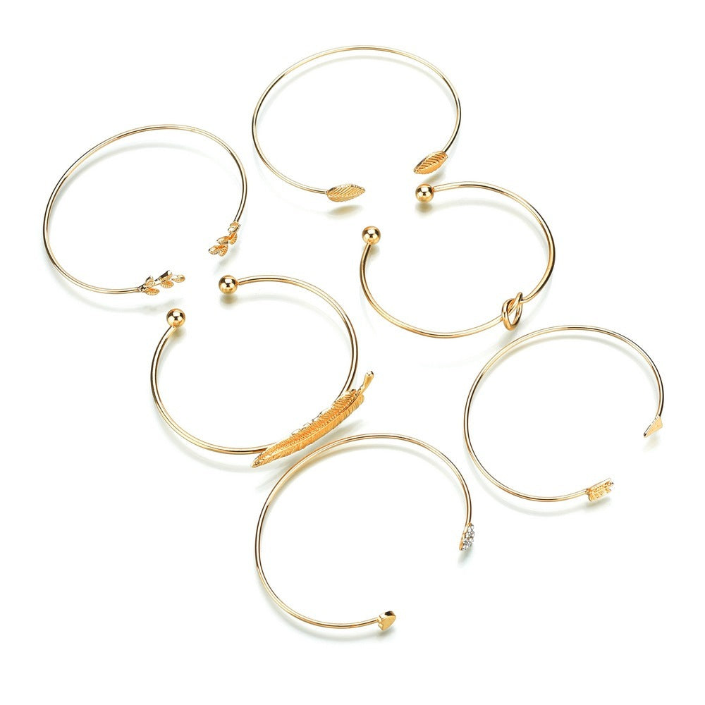 Love Leaf Bracelet Set