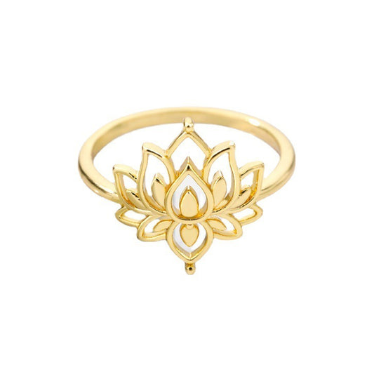 Celestial Lotus Couple Rings