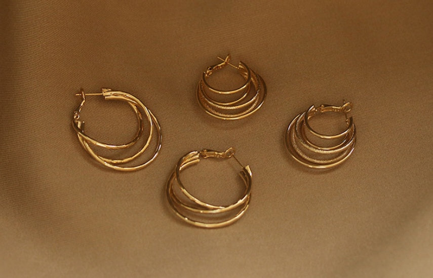 Golden Gleam Plated Earrings