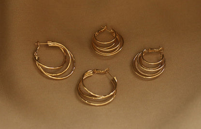 Golden Gleam Plated Earrings