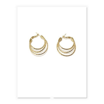 Golden Gleam Plated Earrings