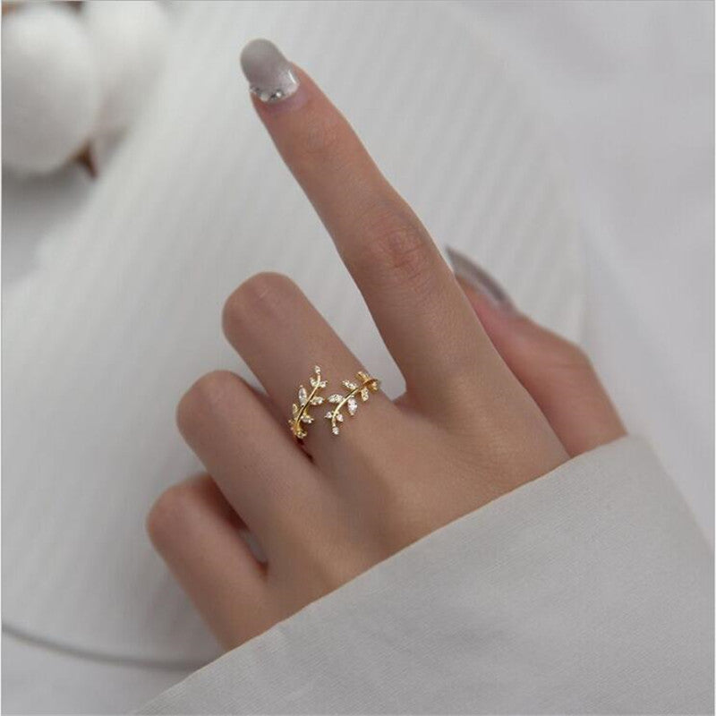 Blossom Branch Fashion Ring