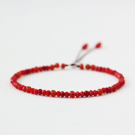 Crimson Onyx Artisan Strand Bracelet