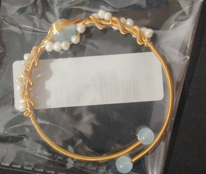Gold Pearl Bracelet