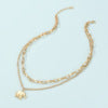 Elephant Charm Layered Necklace Set
