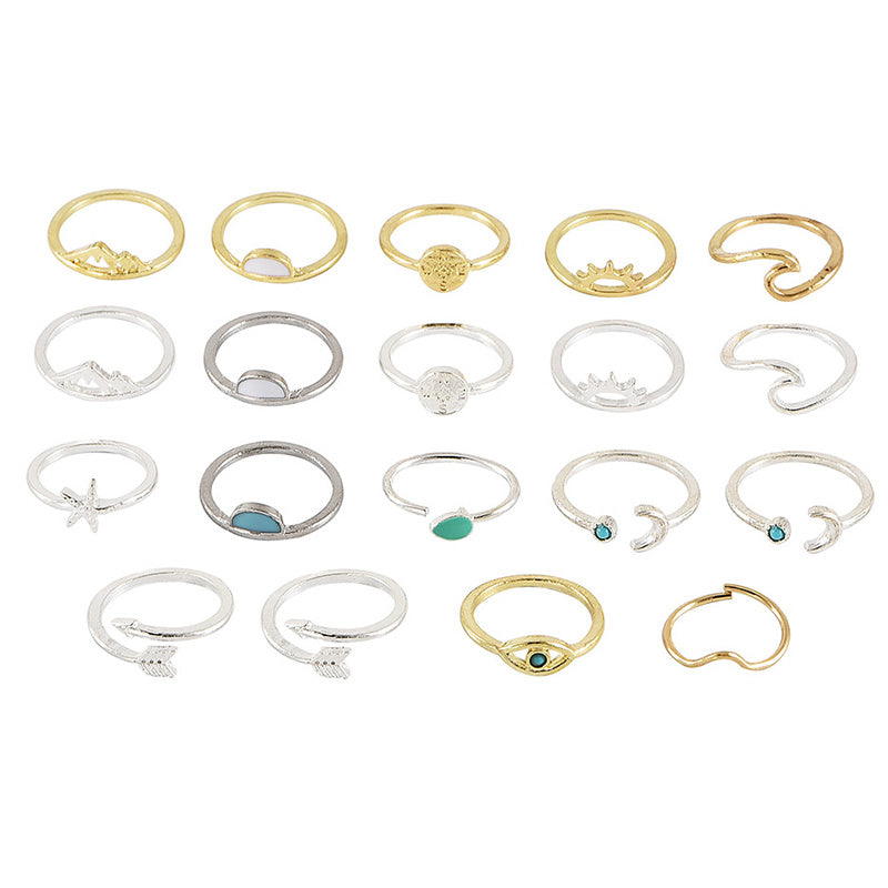 Radiant Elegance 19-Piece Women's Rings Collection