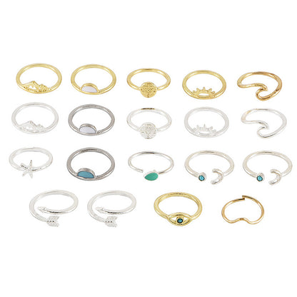 Radiant Elegance 19-Piece Women's Rings Collection