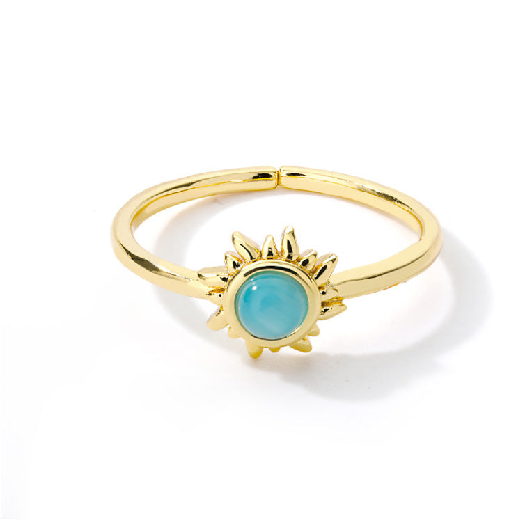Celestial Lotus Couple Rings