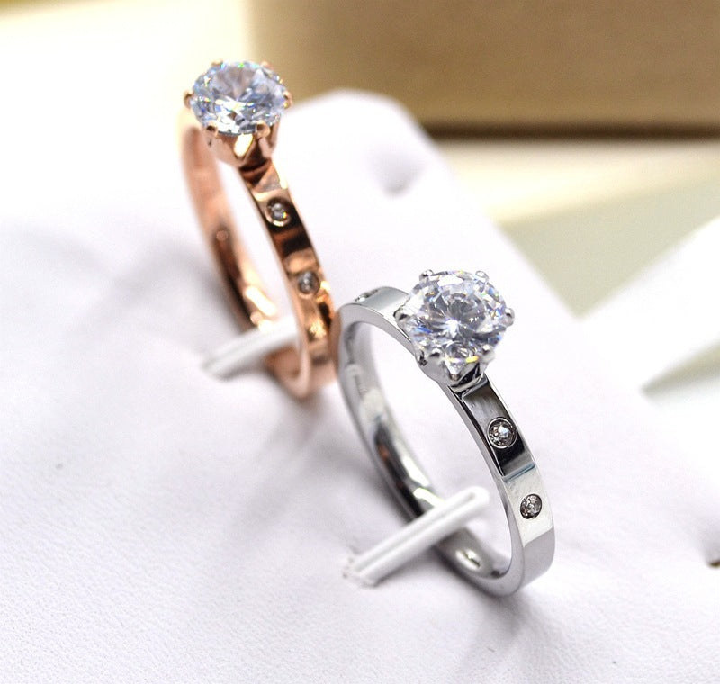Petite Radiance Rose Gold Diamond Rings