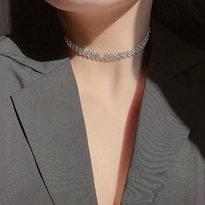 Glamour Spark Rhinestone Necklace
