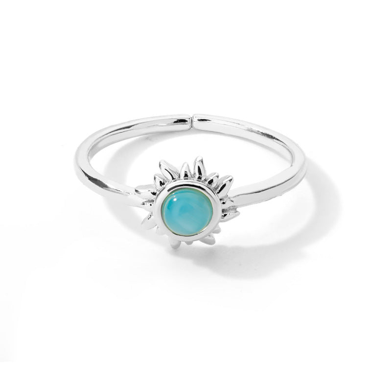 Celestial Lotus Couple Rings
