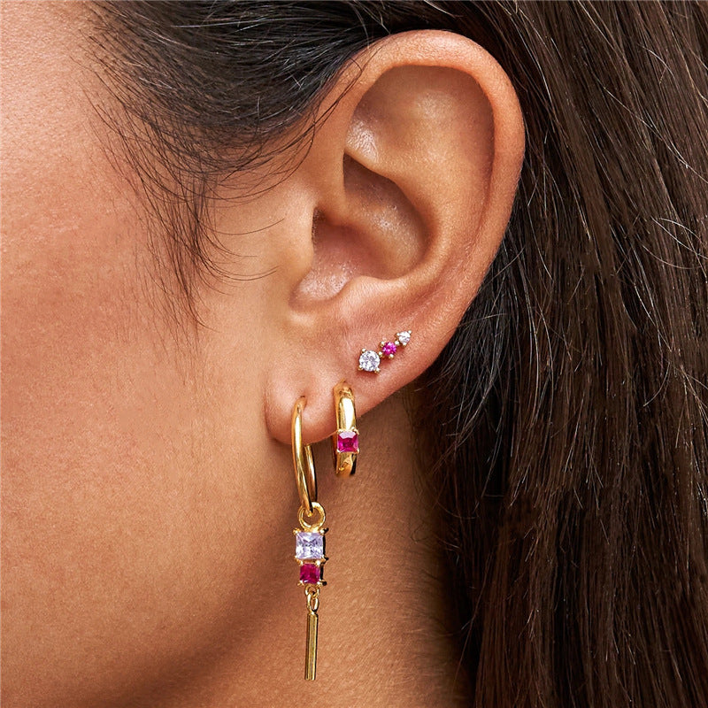 Chic Trio Statement Earrings Set