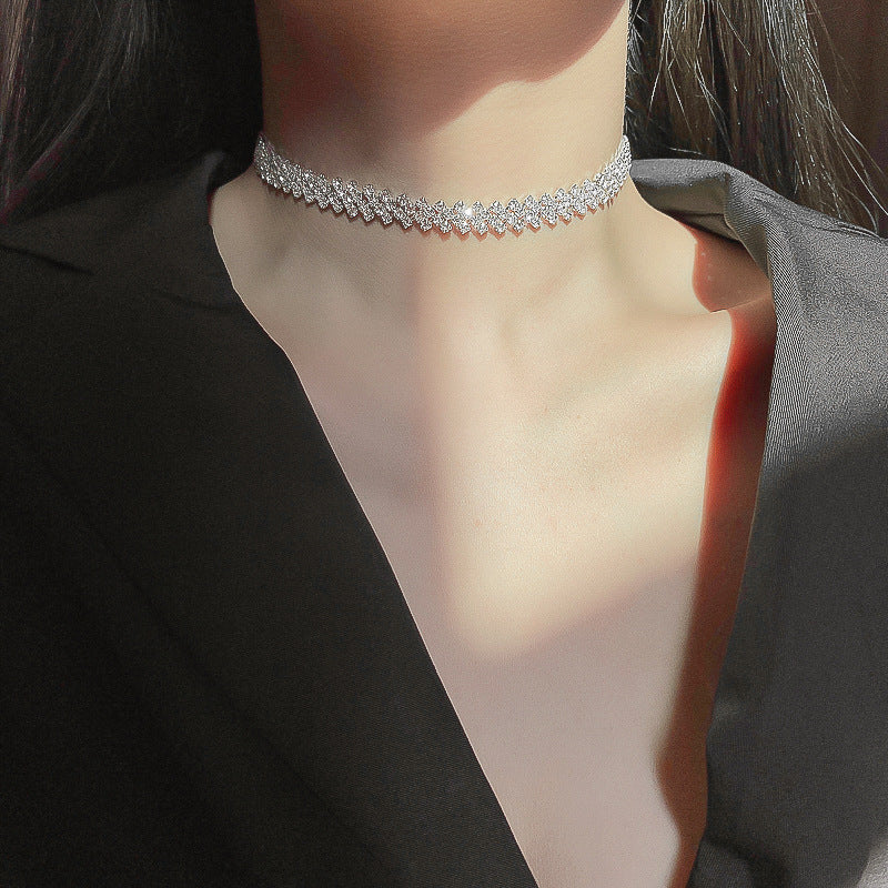 Glamour Spark Rhinestone Necklace