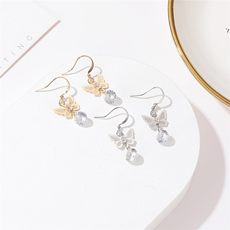 Radiant Grace Zircon Stud Earrings