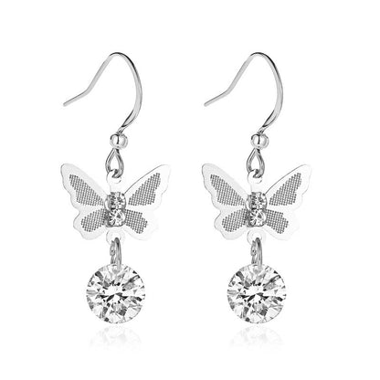 Radiant Grace Zircon Stud Earrings